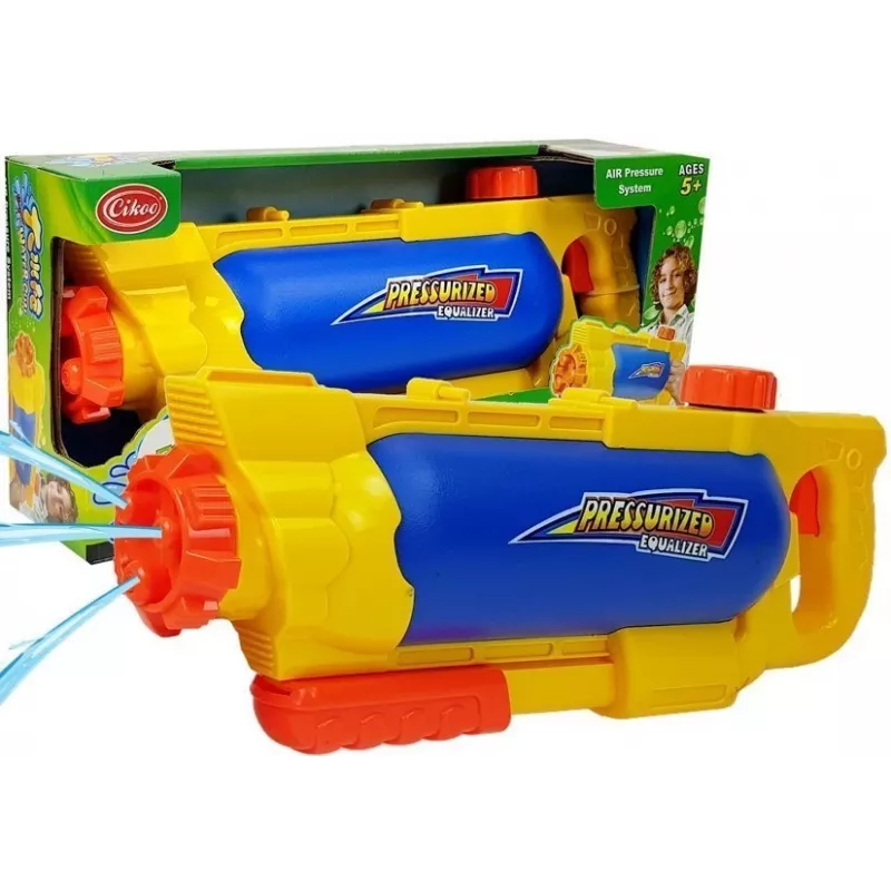 LEAN TOYS Pistolet na wodę 1450 ml Żółto-Niebieski