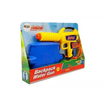Pistolet na wodę LEAN TOYS z zbiornikiem 1080 ml Żółto-Niebieski
