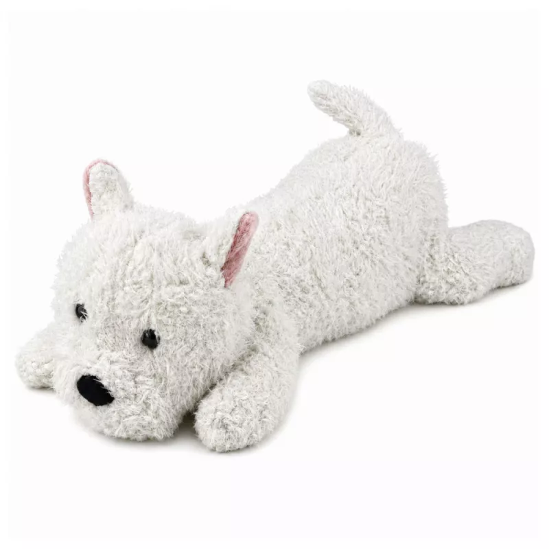 LEAN TOYS West Highland White Terrier Pluszowy Pies Przytulanka, Biały, 40 cm