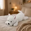 LEAN TOYS West Highland White Terrier Pluszowy Pies Przytulanka, Biały, 40 cm