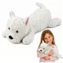 LEAN TOYS West Highland White Terrier Pluszowy Pies Przytulanka, Biały, 40 cm