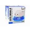 LEAN TOYS Wieloryb tryskający wodą ze stojakiem Biała zabawka do kąpieli