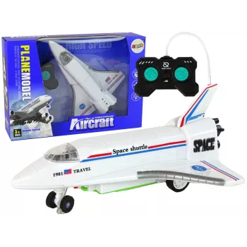 LEAN TOYS Biały zdalnie sterowany myśliwiec F-16 (2,4 GHz, RTF)