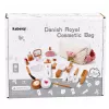 LEAN TOYS Drewniany zestaw do makijażu kosmetyczka akcesoria 16 szt.