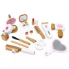 LEAN TOYS Drewniany zestaw do makijażu kosmetyczka akcesoria 16 szt.