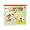 LEAN TOYS Drewniany ekspres do kawy z akcesoriami do kuchni dla dzieci
