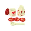LEAN TOYS Drewniany ekspres do kawy z akcesoriami do kuchni dla dzieci