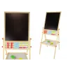 LEAN TOYS Drewniana Tablica Edukacyjna 2w1 Magnetyczno-Kredowa z Akcesoriami Tabliczka Mnożenia Alfabet