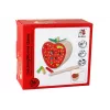 LEAN TOYS Drewniana Gra Magnetyczna Truskawka Łap Robaka