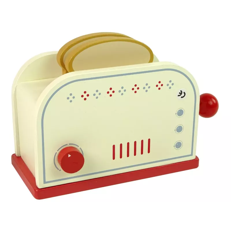 LEAN TOYS Drewniane akcesoria do tostera Śniadanie Kuchnia Dla dzieci
