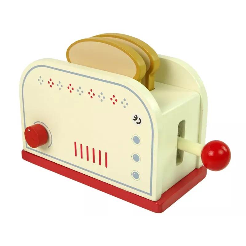 LEAN TOYS Drewniane akcesoria do tostera Śniadanie Kuchnia Dla dzieci