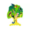 LEAN TOYS Drewniane Drzewo Ptaki Papugi DIY Drewniane Klocki Puzzle