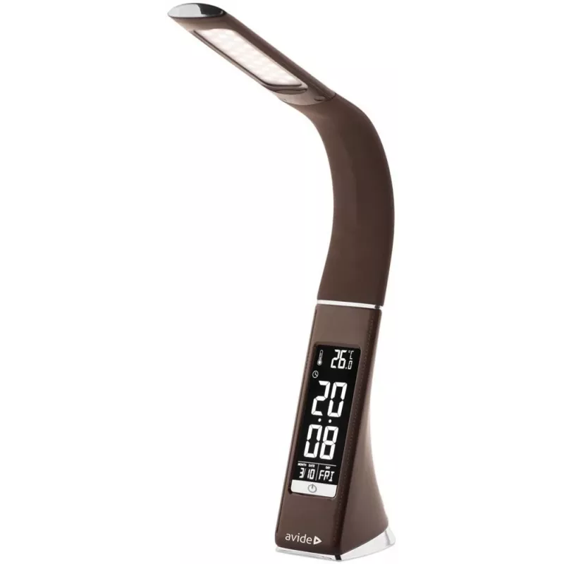 Avide LED Lampa Biurkowa Kalendarz Biznesowy Brązowa 6W