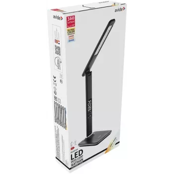 Avide LED Lampa Biurkowa z Kalendarzem Czarna 6W 350lm