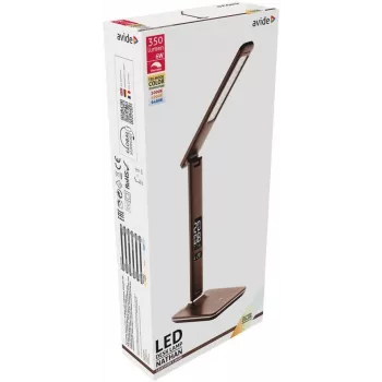 Avide LED Lampa Biurkowa z Kalendarzem Brązowa 6W 350lm