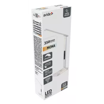 Avide LED Lampa Biurkowa z Ładowarką do Telefonu 7W 350lm