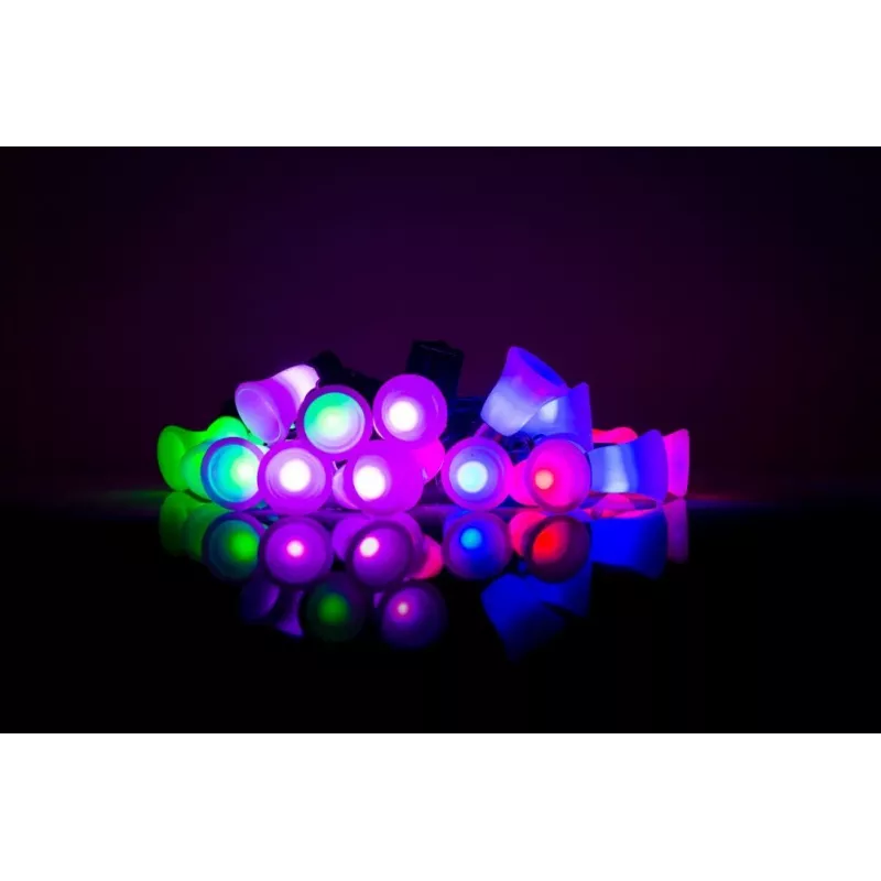 Lampka LED łańcuchowa z dzwoneczkami, 20 ciepłych białych diod LED, 2,5 m, na baterie, złota