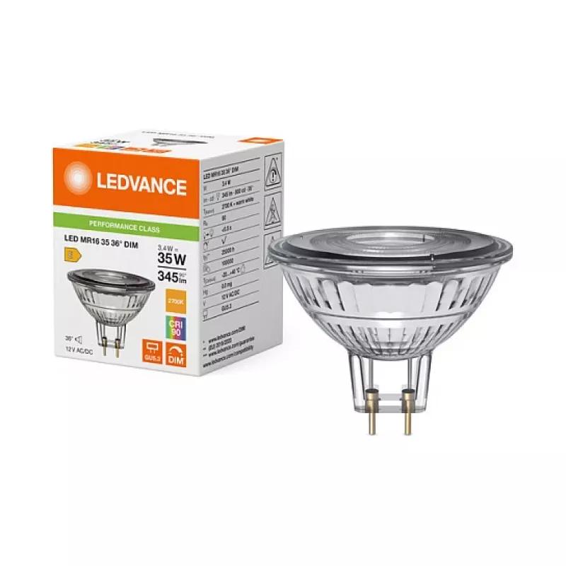 LEDVANCE PARATHOM MR16 LED Reflektor 3.4W 2700K GU5.3 Ściemniany 36° 230lm