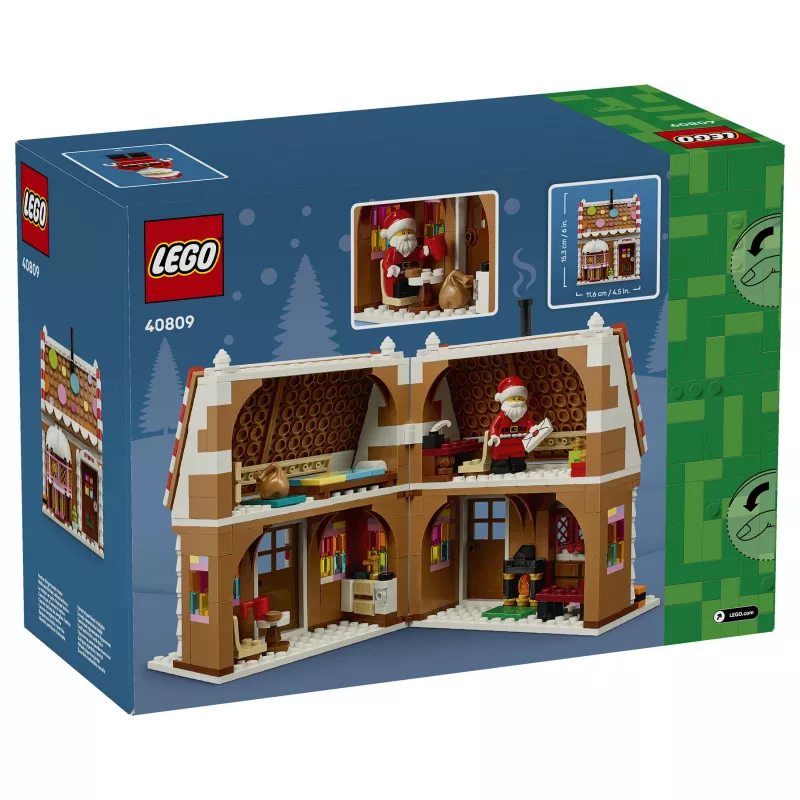 LEGO 40809 sezonowy zestaw świąteczny domek z piernika (136 elementów, wiek 7+)