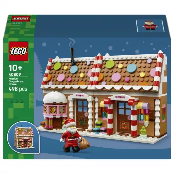 LEGO 40809 sezonowy zestaw świąteczny domek z piernika (136 elementów, wiek 7+)