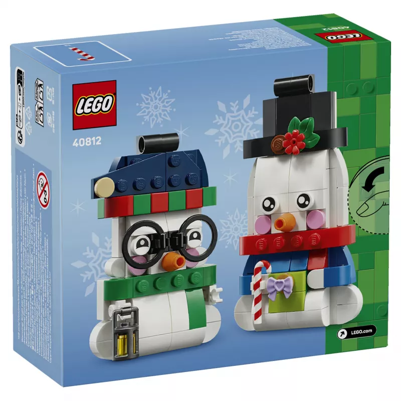LEGO 40812 Seasonal Snowmen Zestaw konstrukcyjny dekoracja świąteczna bałwany (153 elementy)