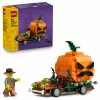 Zestaw klocków LEGO 40822 Jack-O'-Lantern Pickup Truck - 200 elementów, minifigurka stracha na wróble, model dekoracyjny na Halloween