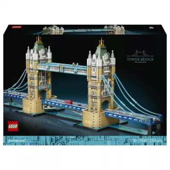 LEGO Architecture 21067 Zestaw konstrukcyjny Tower Bridge (1176 elementów) - kultowy model londyńskiego zabytku