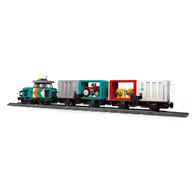 LEGO City 60509 Pociąg towarowy z dźwigiem i ciężarówką