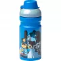 Butelka do picia LEGO City 390 ml Niebieska z miękką silikonową końcówką i półprzezroczystą nakrętką, PP/Silikon, 1 sztuka (40561735)