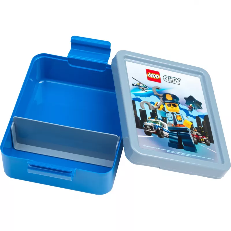 LEGO CITY Lunch Box Niebieski Polipropylen z Grafiką Emotikon 40521735