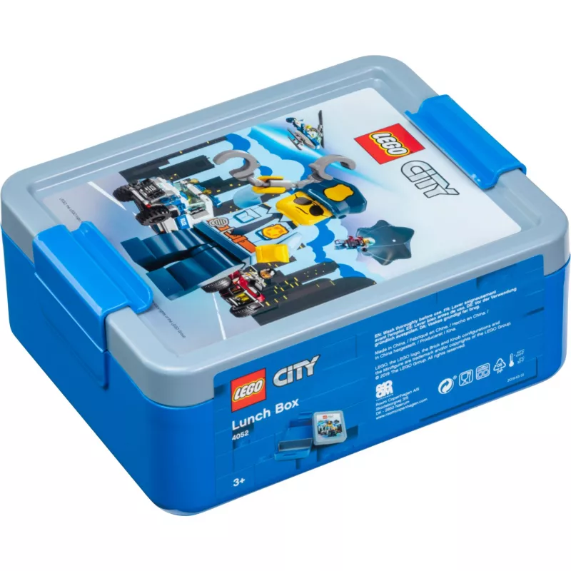 LEGO CITY Lunch Box Niebieski Polipropylen z Grafiką Emotikon 40521735
