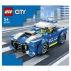 LEGO City Samochód Policyjny 60312 Zestaw do Budowy z Minifigurką i Pachołkiem Drogowym (94 Elementy, Wiek 5+)