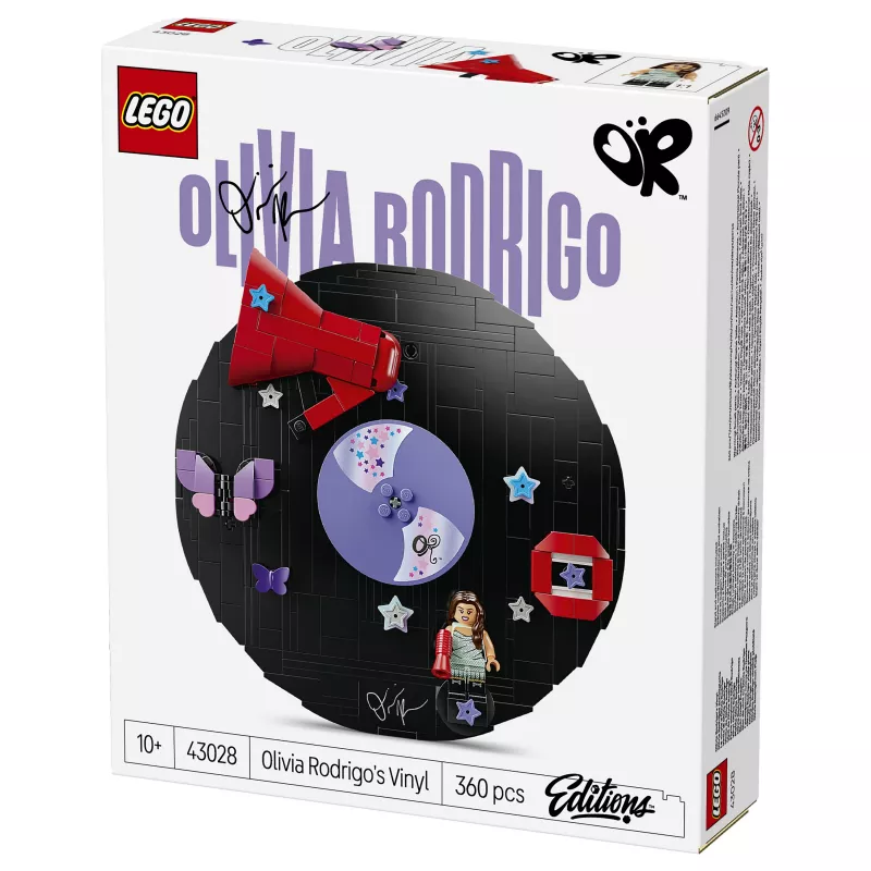 LEGO DOTS 43028 Płyta winylowa Olivii Rodrigo - Kreatywny zestaw do rękodzieła