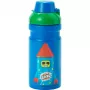 LEGO Butelka do picia FIREWORK GUY, 390 ml, Niebieska, Ustnik silikonowy z półprzezroczystą nakrętką, PP/Silikon, 1 sztuka (40560800)
