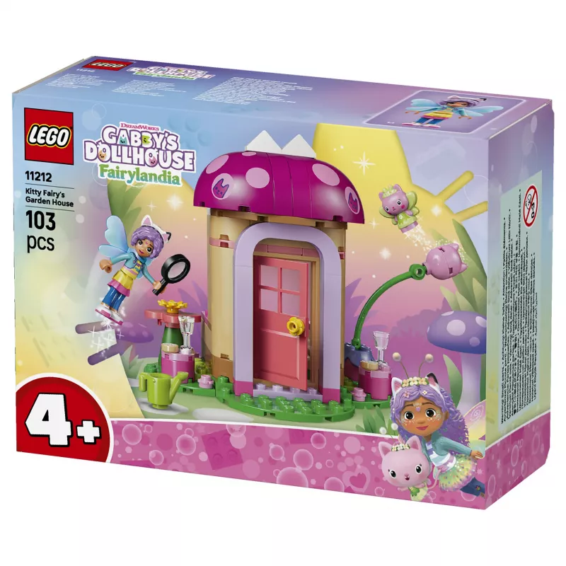 LEGO Gabby's Dollhouse Domek Ogrodowy Kociej Wróżki 11212 Zestaw Konstrukcyjny dla Dzieci 4+ (130 Elementów)