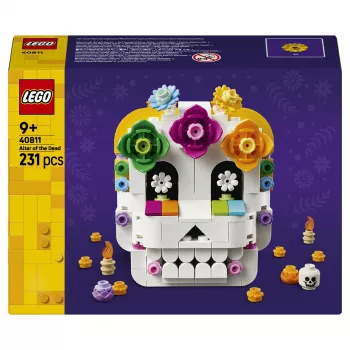 LEGO Iconic 40811 Altar of the Dead – 170 elementów, 2 minifigurki, dekoracja na Dzień Zmarłych, kolekcjonerski zestaw konstrukcyjny