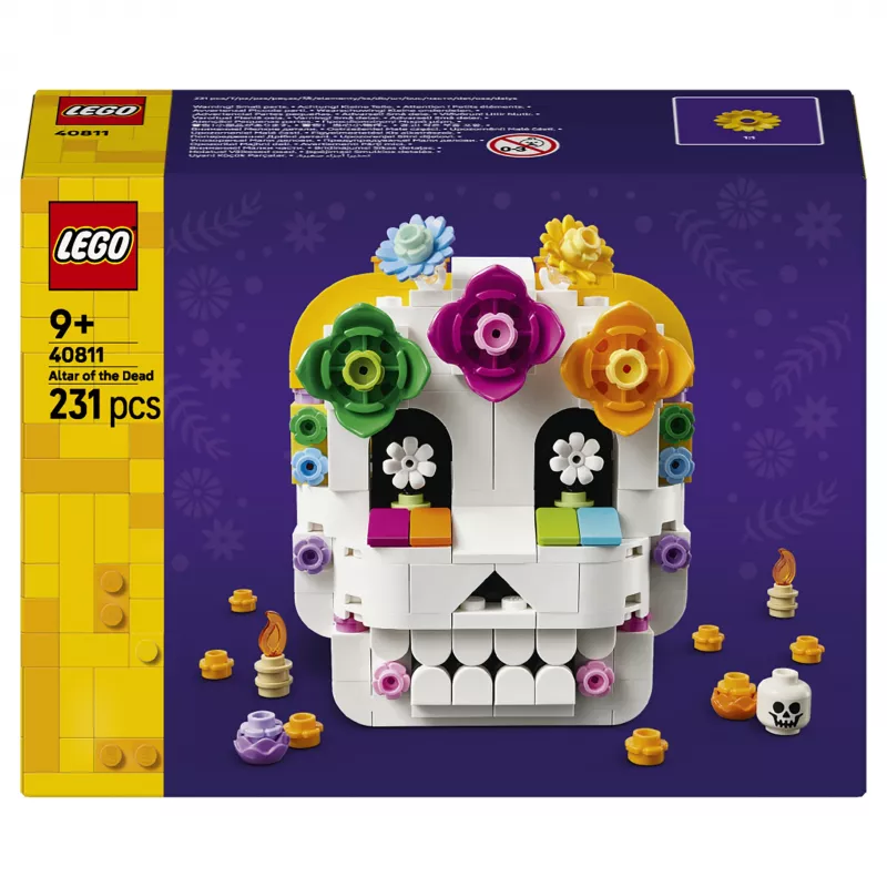 LEGO Iconic 40811 Altar of the Dead – 170 elementów, 2 minifigurki, dekoracja na Dzień Zmarłych, kolekcjonerski zestaw konstrukcyjny