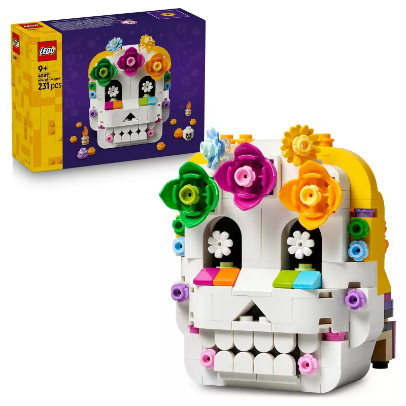 LEGO Iconic 40811 Altar of the Dead – 170 elementów, 2 minifigurki, dekoracja na Dzień Zmarłych, kolekcjonerski zestaw konstrukcyjny