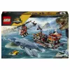 LEGO Jurassic World 77983 Mosasaurus Dinosaur Boat Attack (280 elementów, 3 minifigurki, wiek 7+)