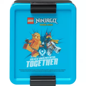LEGO Lunch Box Ninjago Niebieski/Czarny PP z Grafiką Emotikon 1.2L