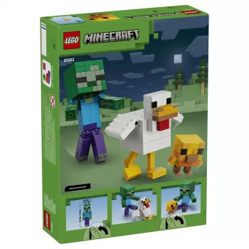 LEGO Minecraft 21582 Zestaw konstrukcyjny Chicken Jockey
