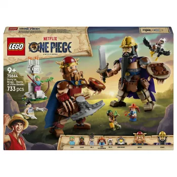Zestaw konstrukcyjny LEGO One Piece 75644 Dorry vs. Brogy - Giants of Little Garden (1500 elementów, 3 minifigurki, wiek 10+)