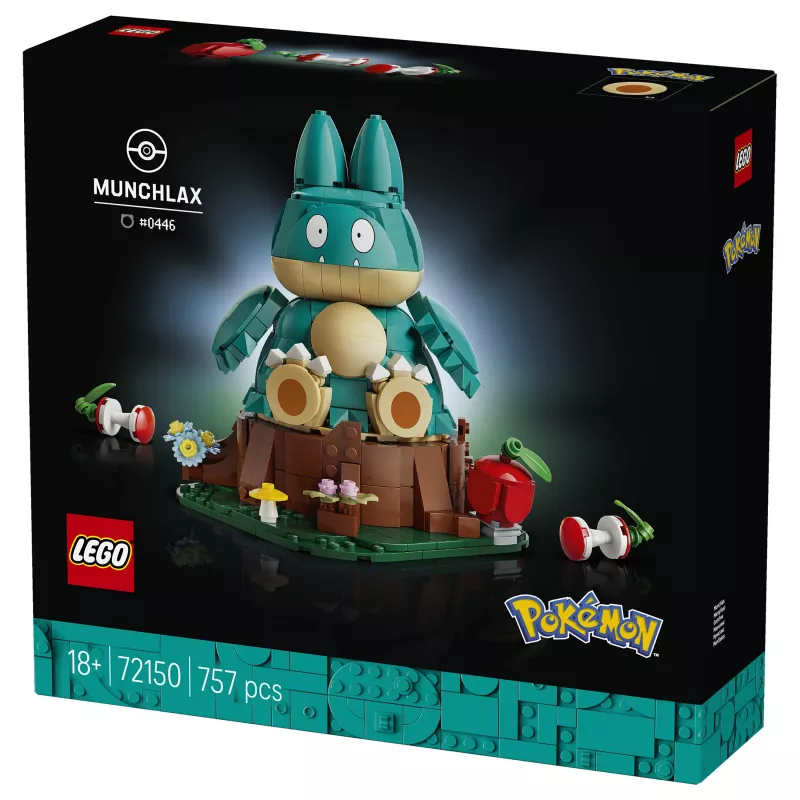 LEGO Pokémon 72150 Munchlax Buildable Figure (823 klocki, wiek 10+)