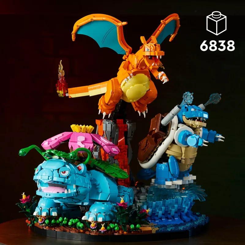 LEGO Pokemon 72153 Venusaur, Charizard i Blastoise