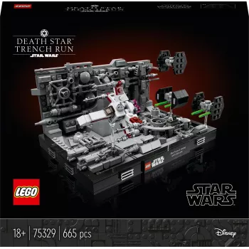 LEGO Star Wars Death Star Trench Run Diorama (75329) – zestaw konstrukcyjny 665 elementów dla dorosłych