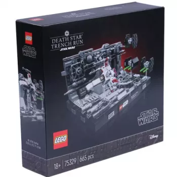 LEGO Star Wars Death Star Trench Run Diorama (75329) – zestaw konstrukcyjny 665 elementów dla dorosłych