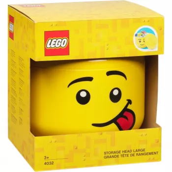 Pojemnik LEGO Storage Head Silly Duży Żółty 8.5L w kształcie głowy minifigurki