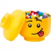 Pojemnik LEGO Storage Head Silly Duży Żółty 8.5L w kształcie głowy minifigurki