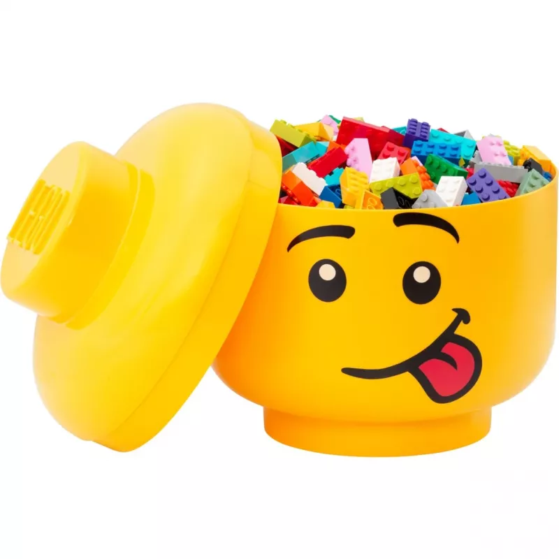 Pojemnik LEGO Storage Head Silly Duży Żółty 8.5L w kształcie głowy minifigurki