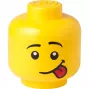 Pojemnik LEGO Storage Head Silly Duży Żółty 8.5L w kształcie głowy minifigurki